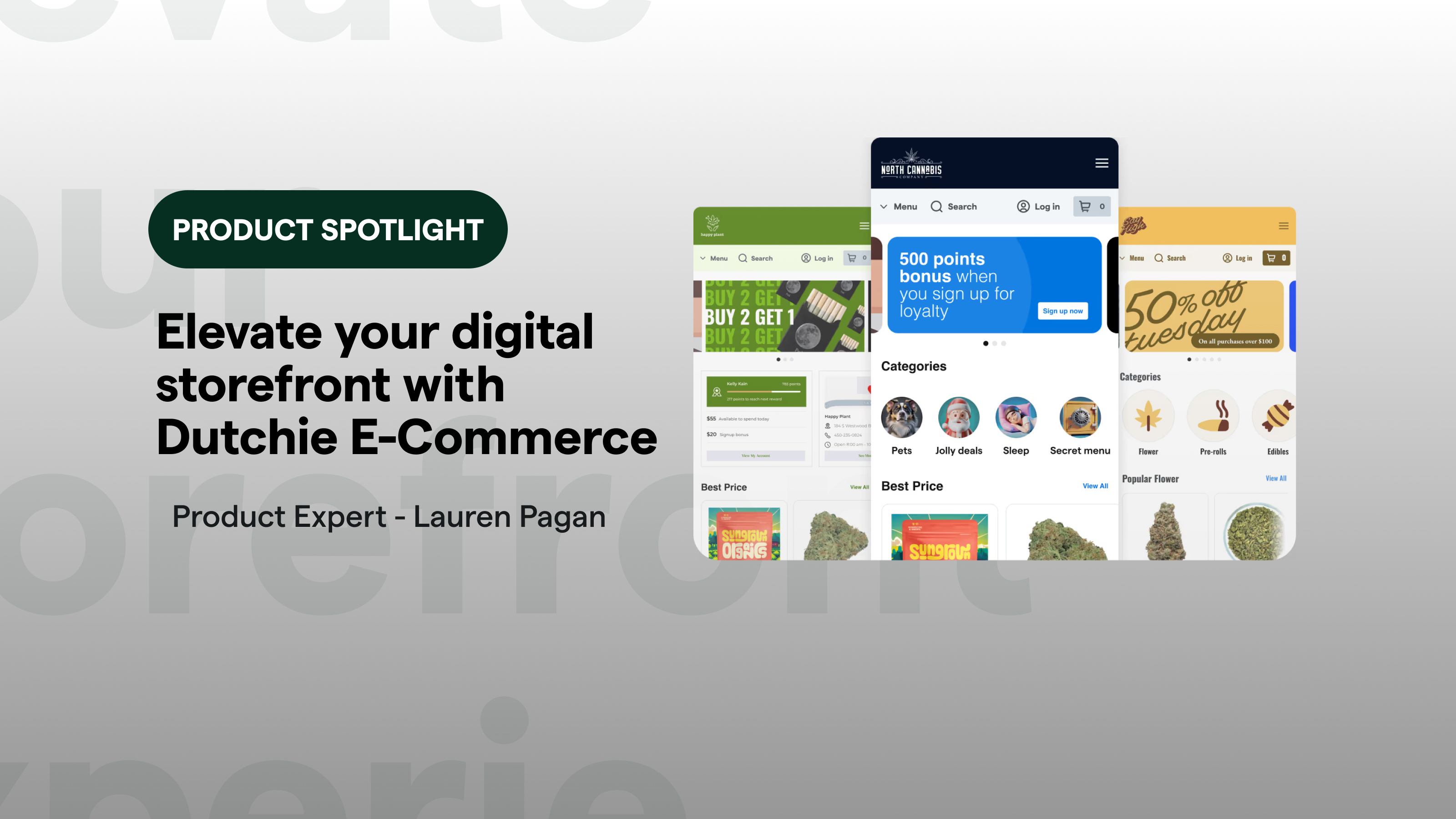Dutchie E-Commerce Customization: Your Brand, Your Story