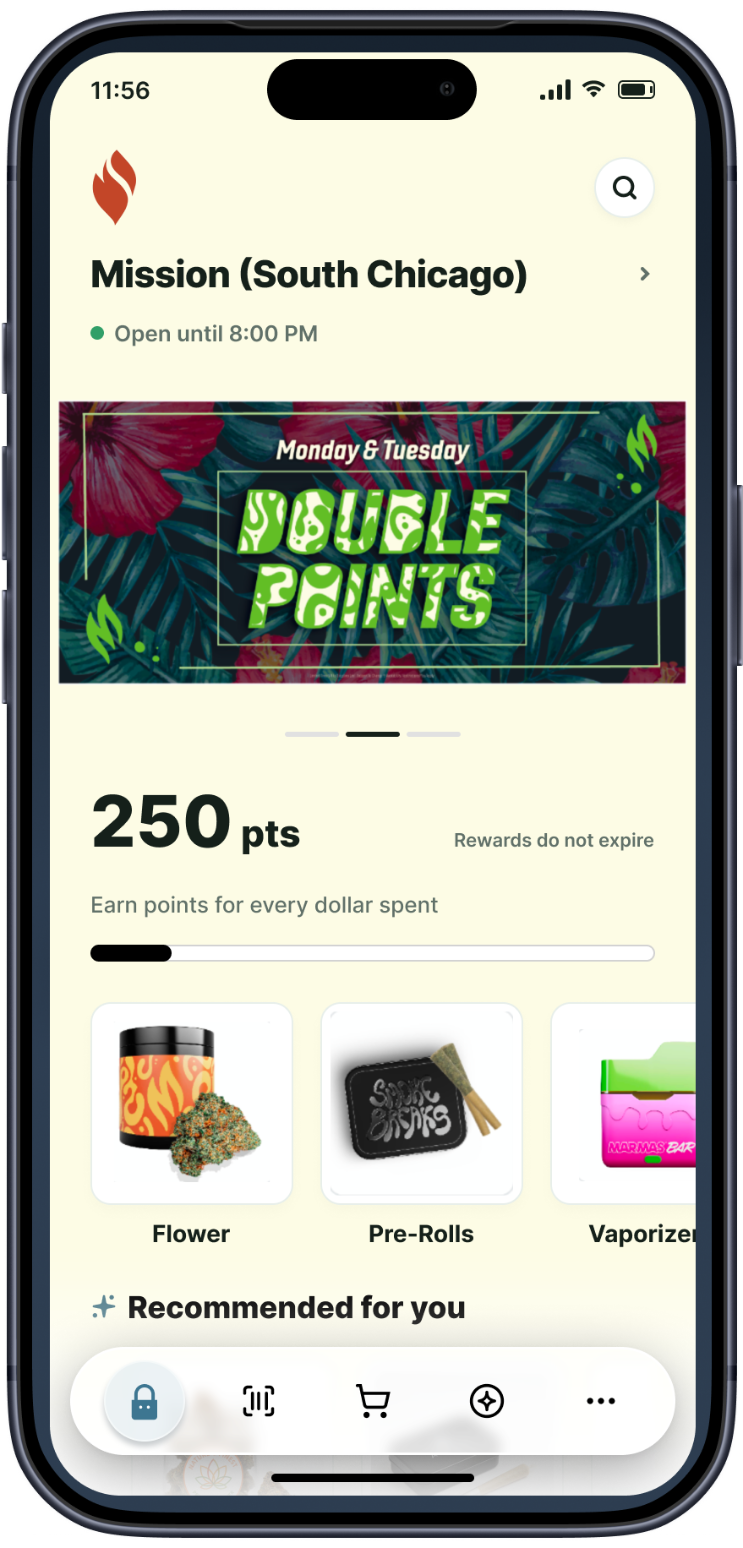 Mission branded app home