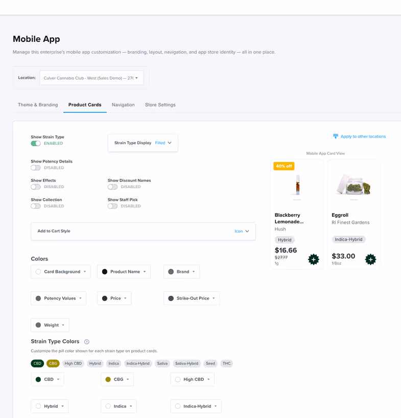 Centralized Mobile App Customization